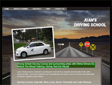 Tablet Screenshot of juansdrivingschool.com